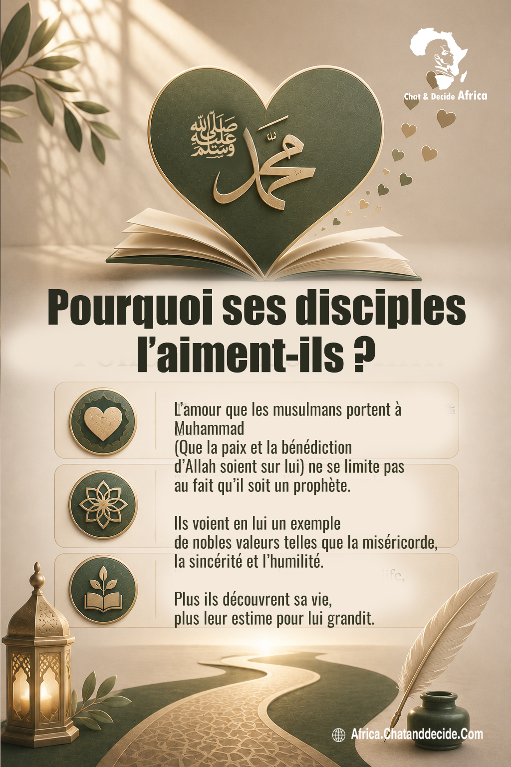 Pourquoi ses disciples l’aiment-ils ?