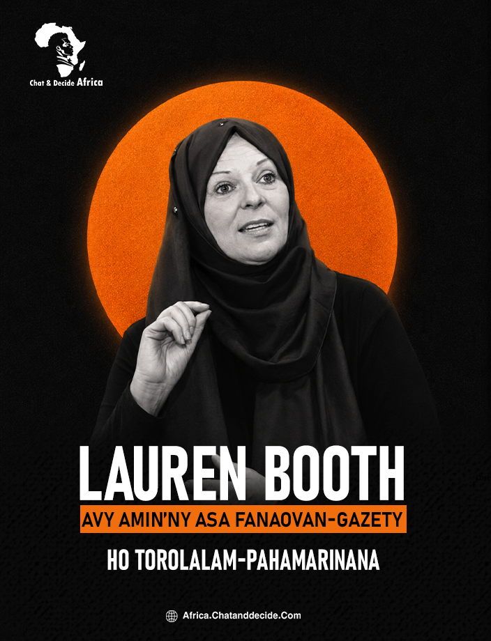 Lauren Booth… Avy amin’ny asa fanaovan-gazety ho torolalam-pahamarinana.