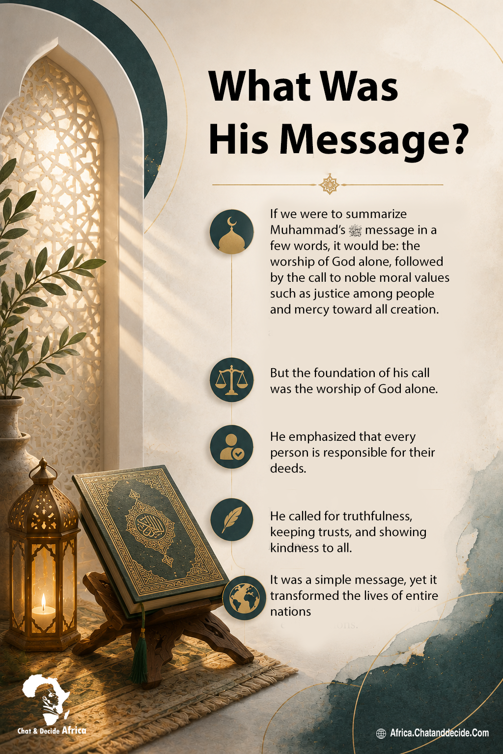 What was his message?