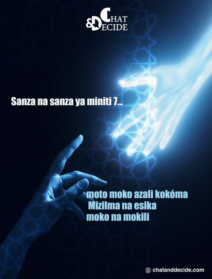 Sanza na sanza ya miniti 7... moto moko azali kokóma Mizilma na esika moko na mokili.