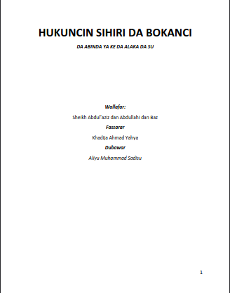 Hukuncin Sihiri Da Bokanci