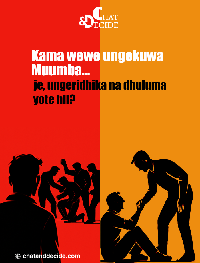 Kama wewe ungekuwa Muumba… je, ungeridhika na dhuluma yote hii?